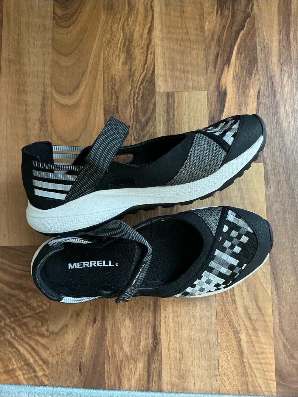 Merrell Black & Gray Slip-On Mary Jane Sneakers - Picture 2 of 6